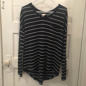 Navy knit tunic